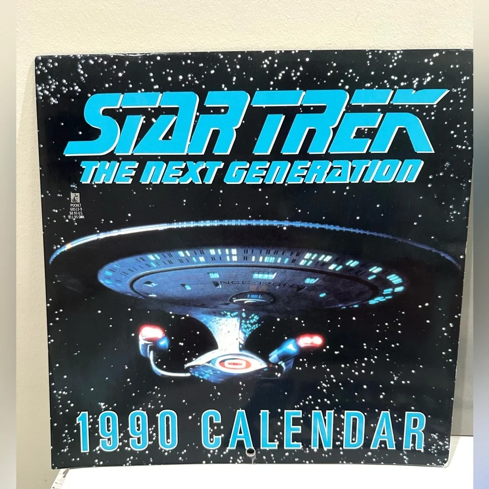 Lot of 5 Vintage Star Trek Original 90s Series Calendars- 90, 92, 93, 94, 98